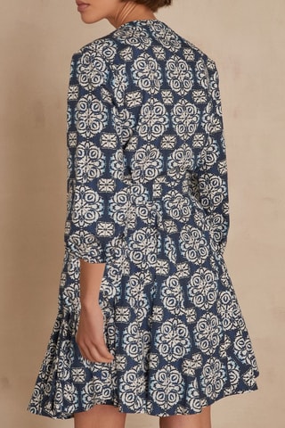 Vestido trapézio - Azul