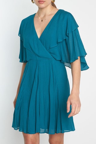 Vestido evasé Nina Índigo