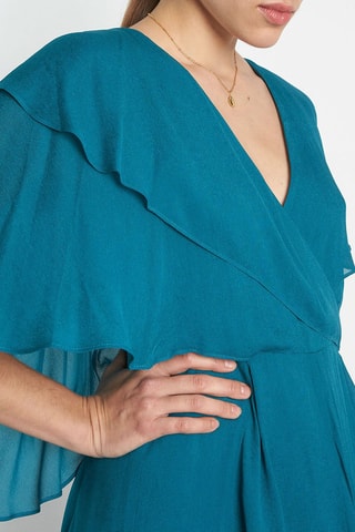 Vestido evasé Nina Índigo