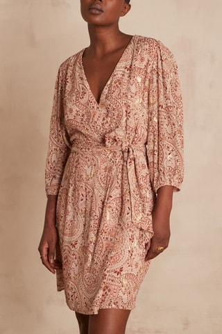 Vestido cruzado - Rosa