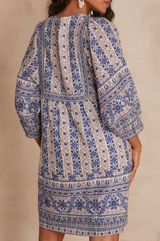 Vestido direito - Azul-real