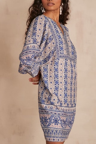 Vestido direito - Azul-real