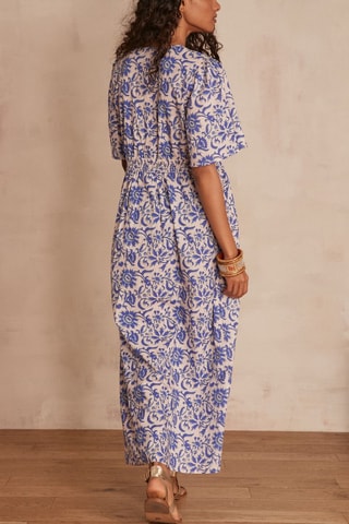 Vestido comprido - Azul-real