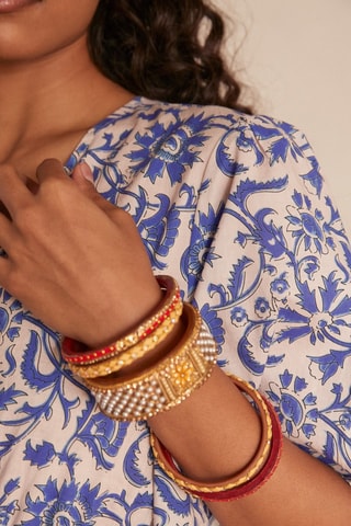 Vestido comprido - Azul-real