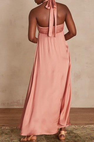 Vestido cruzado - Salmón