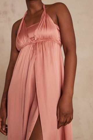 Vestido cruzado - Salmón