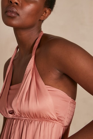 Vestido cruzado - Salmón
