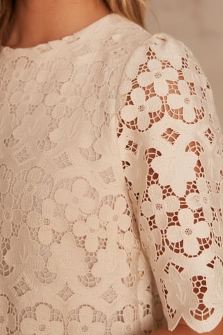 Vestido recto - Crudo