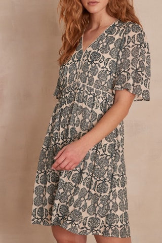 Vestido evasé - Crudo