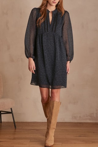 Vestido trapecio - Azul marino