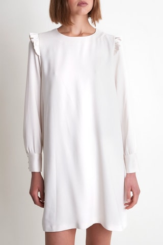 Vestido recto - Crudo