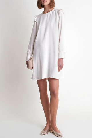 Vestido recto - Crudo