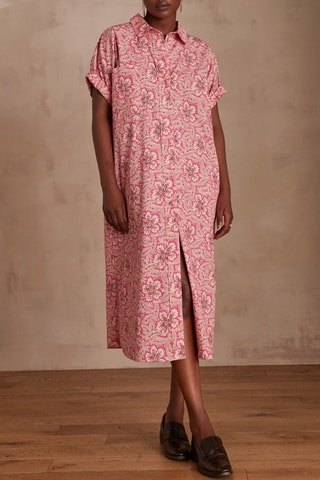 Vestido-camisa - Vermelho