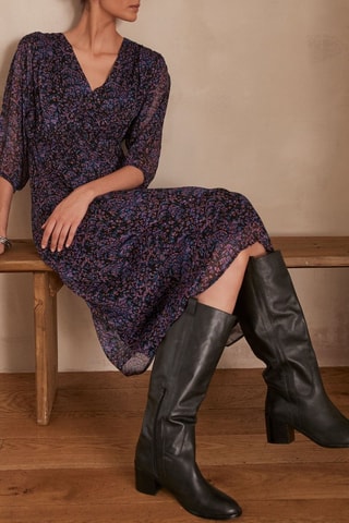 Vestido estilo patinadora - Violeta