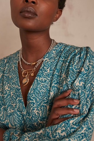 Vestido estilo patinadora - Turquesa