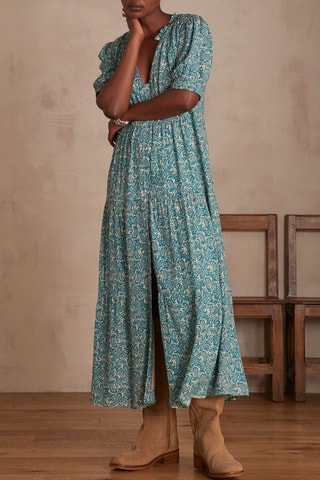 Vestido comprido - Turquesa