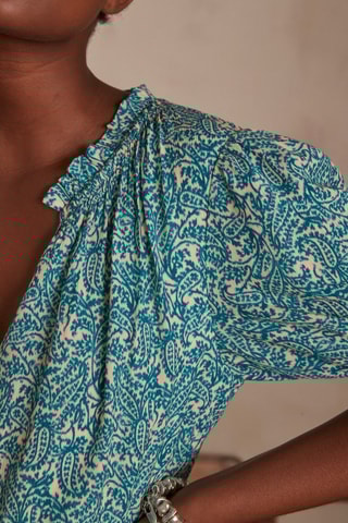 Vestido comprido - Turquesa