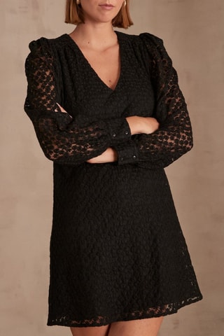 Vestido recto - Negro