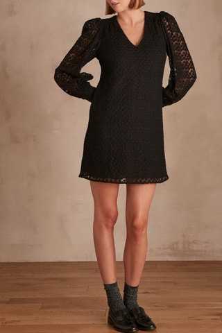 Vestido recto - Negro