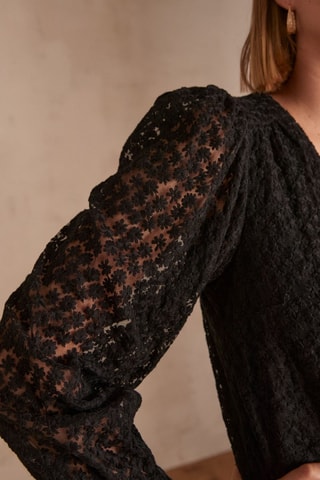 Vestido recto - Negro