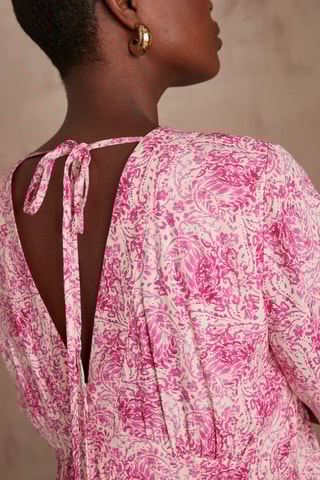 Vestido direito - Rosa