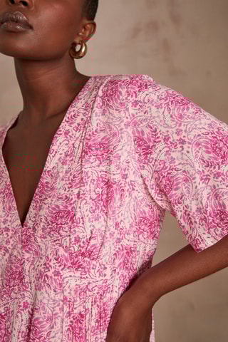 Vestido direito - Rosa