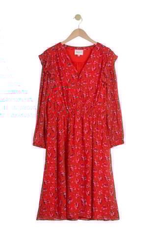 Vestido evasé - Rojo