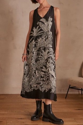 Vestido midi - Negro