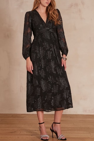 Vestido midi - Negro