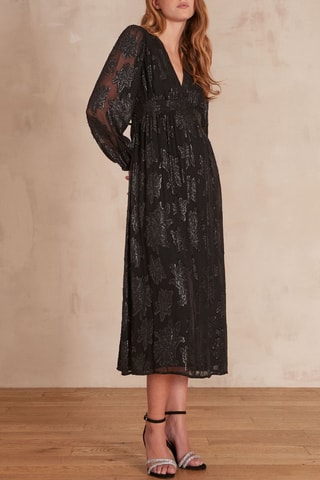 Vestido midi - Negro