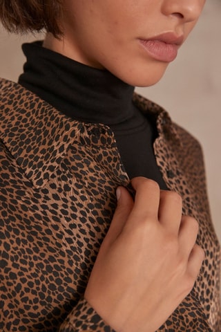 Vestido camisero - Camel