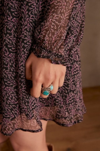 Vestido estilo patinadora - Bordô