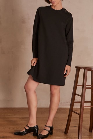 Vestido trapézio - Preto