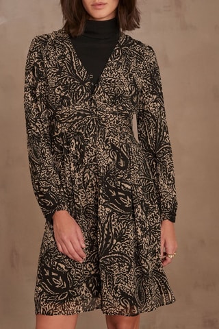 Vestido evasé - Negro