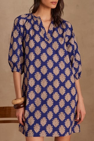 Vestido trapecio - Azul rey