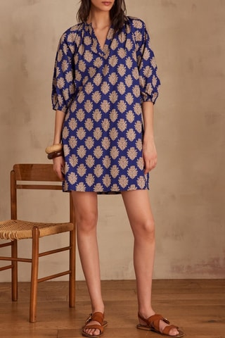 Vestido trapecio - Azul rey