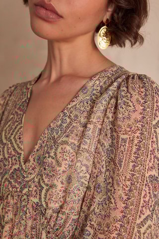 Vestido largo - Beige