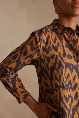 Vestido recto - Marrón claro