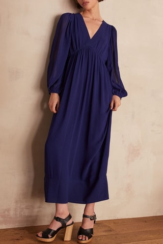 Vestido comprido - Azul-real