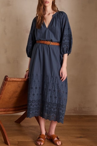 Vestido midi - Antracita