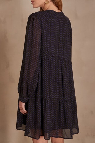 Vestido evasé - Azul