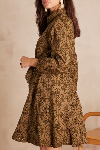 Vestido-camisa - Caqui