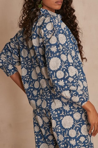 Chemisier - Bleu cobalt