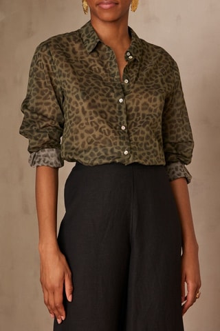 Camisa - Verde oliva y negro