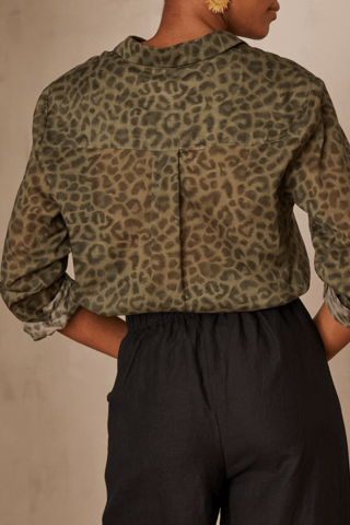 Camisa - Verde oliva y negro