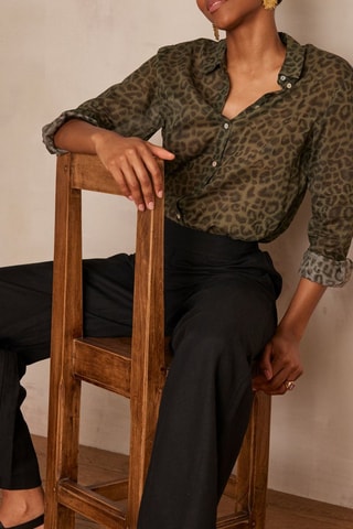 Camisa - Verde oliva y negro