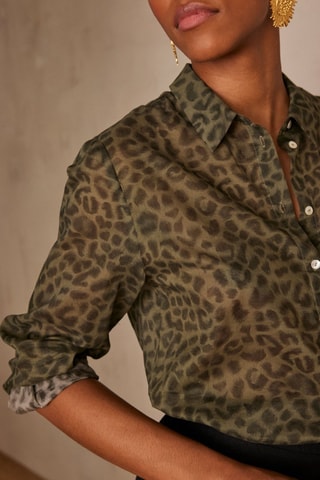 Camisa - Verde oliva y negro