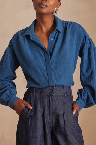 Camisa - Azul petróleo