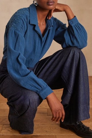 Camisa - Azul petróleo