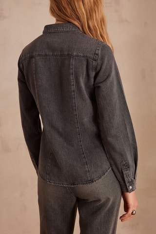 Camisa de ganga - Preto